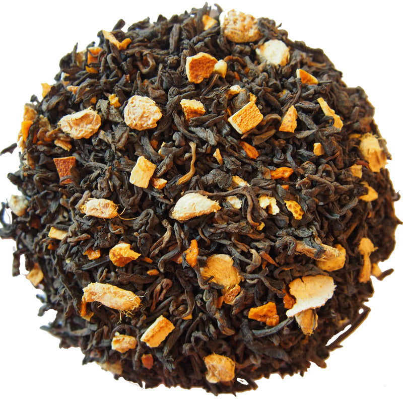 PU-ERH POMERANČ SO ZÁZVOROM. 50 g.