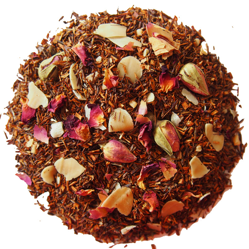 ROOIBOS MODRÉ MANDLE. 50 g.